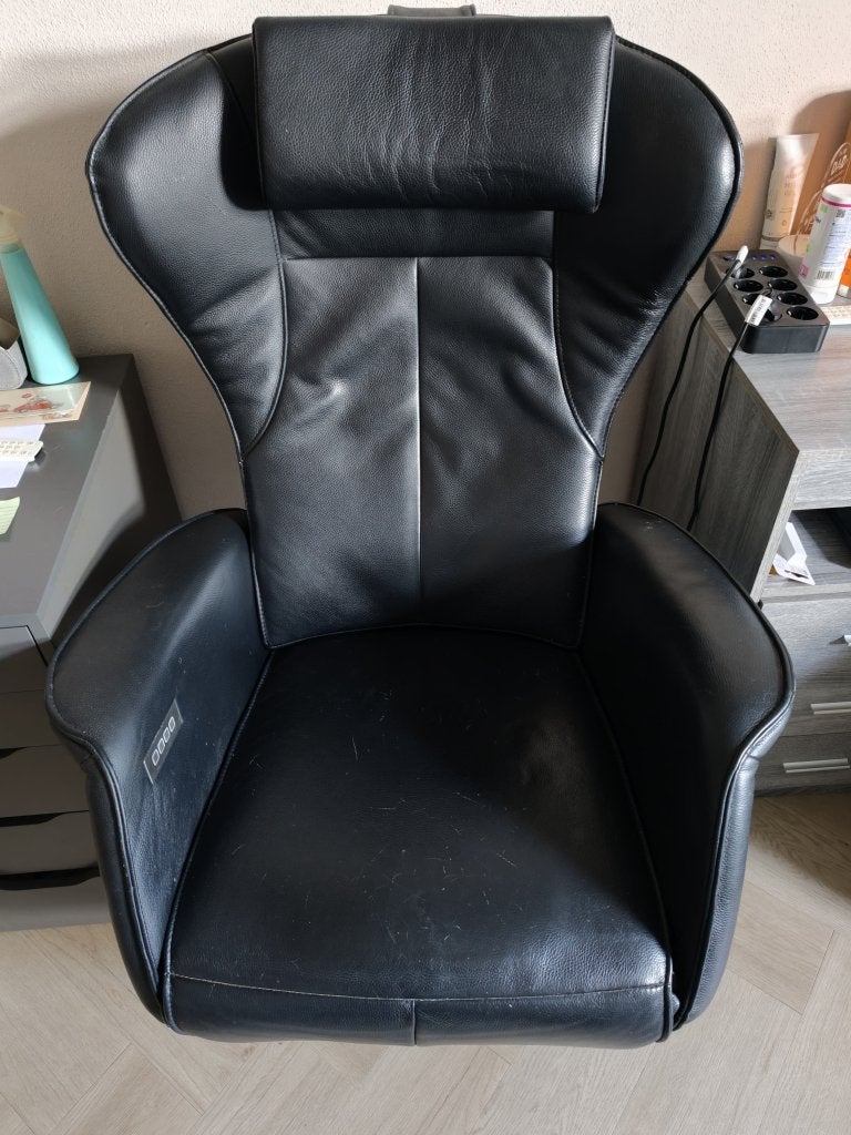 Relax stoel electrisch prominent, Ophalen, Gebruikt, Minder dan 75 cm, Leer