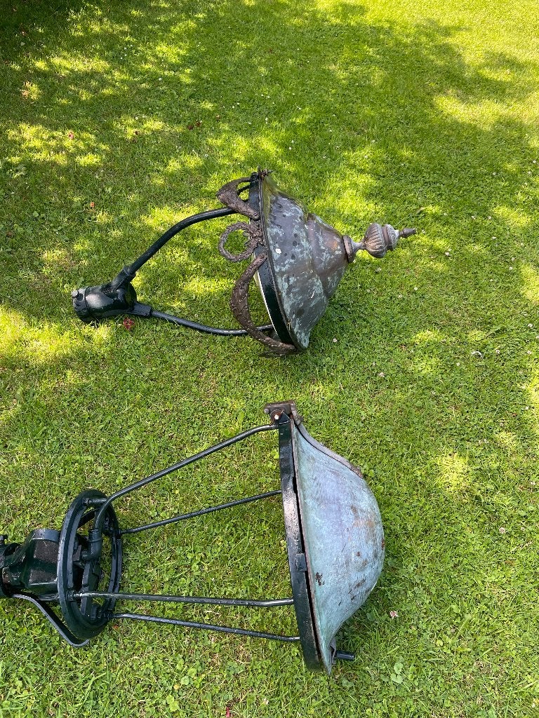 Antieke straatlantaarn, Tuin en Terras, Ophalen, Gebruikt, Staande lamp, Netvoeding