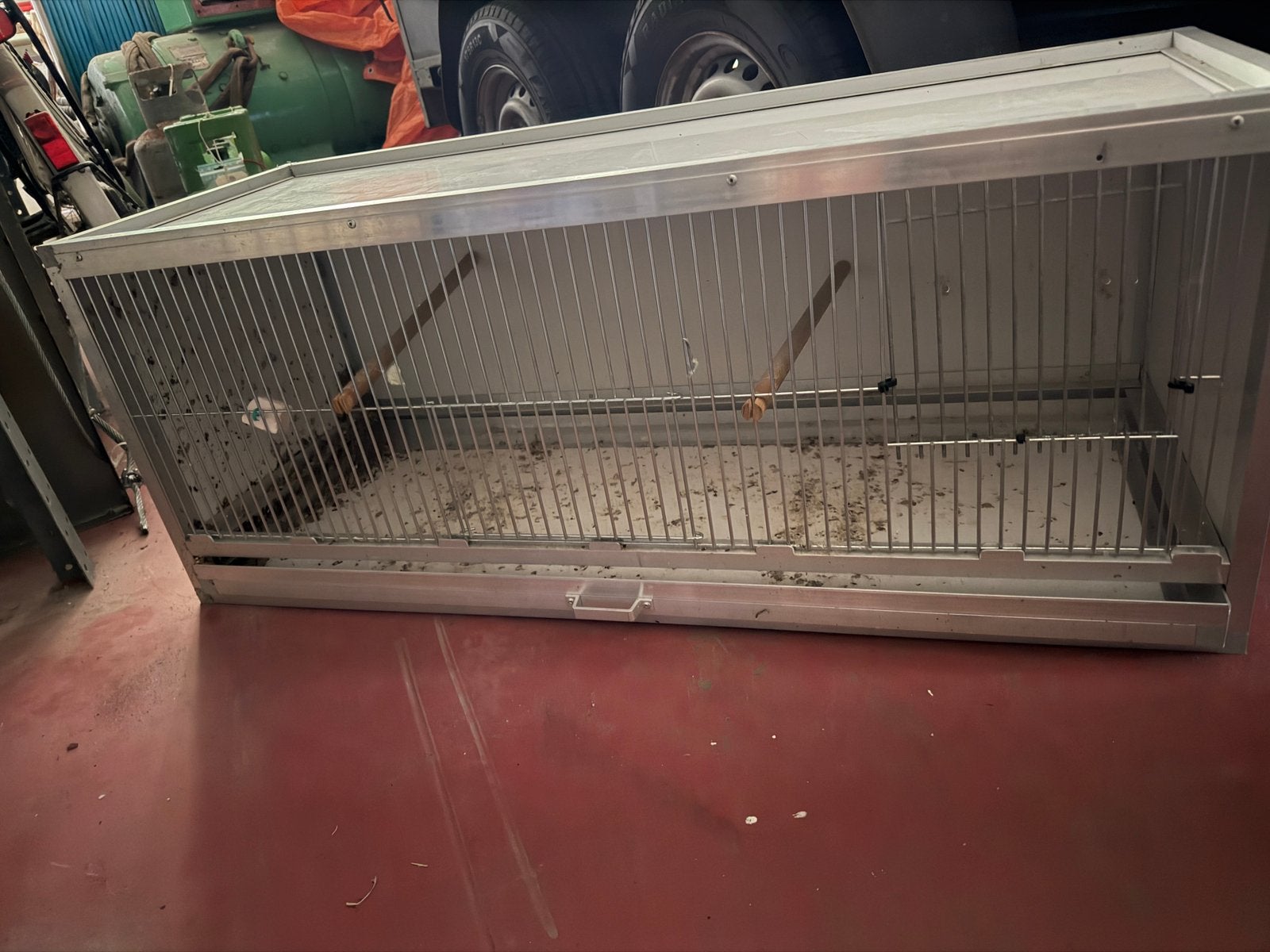 Aluminium trespa Vogel/Voliere kooi, Ophalen, Zo goed als nieuw, Aluminium, Volière