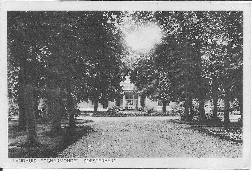 Ansichtkaart Landhuis Egghermonde Soesterberg Utrecht, Verzamelen, Ophalen of Verzenden, 1920 tot 1940, Ongelopen, Utrecht