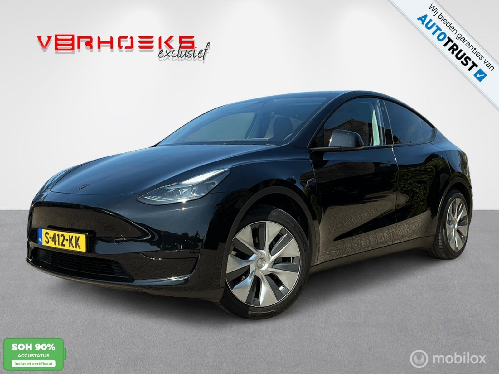 Tesla Model Y RWD BTW!, Auto's, Tesla, Automaat, Achterwielaandrijving, Gebruikt, Zwart