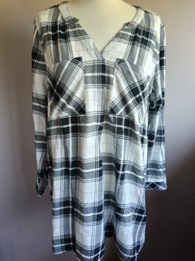 Nieuwe zachte geruite stretch top van Via Appia Due, maat 44, Maat 42/44 (L), Nieuw, Ophalen of Verzenden, Lange mouw