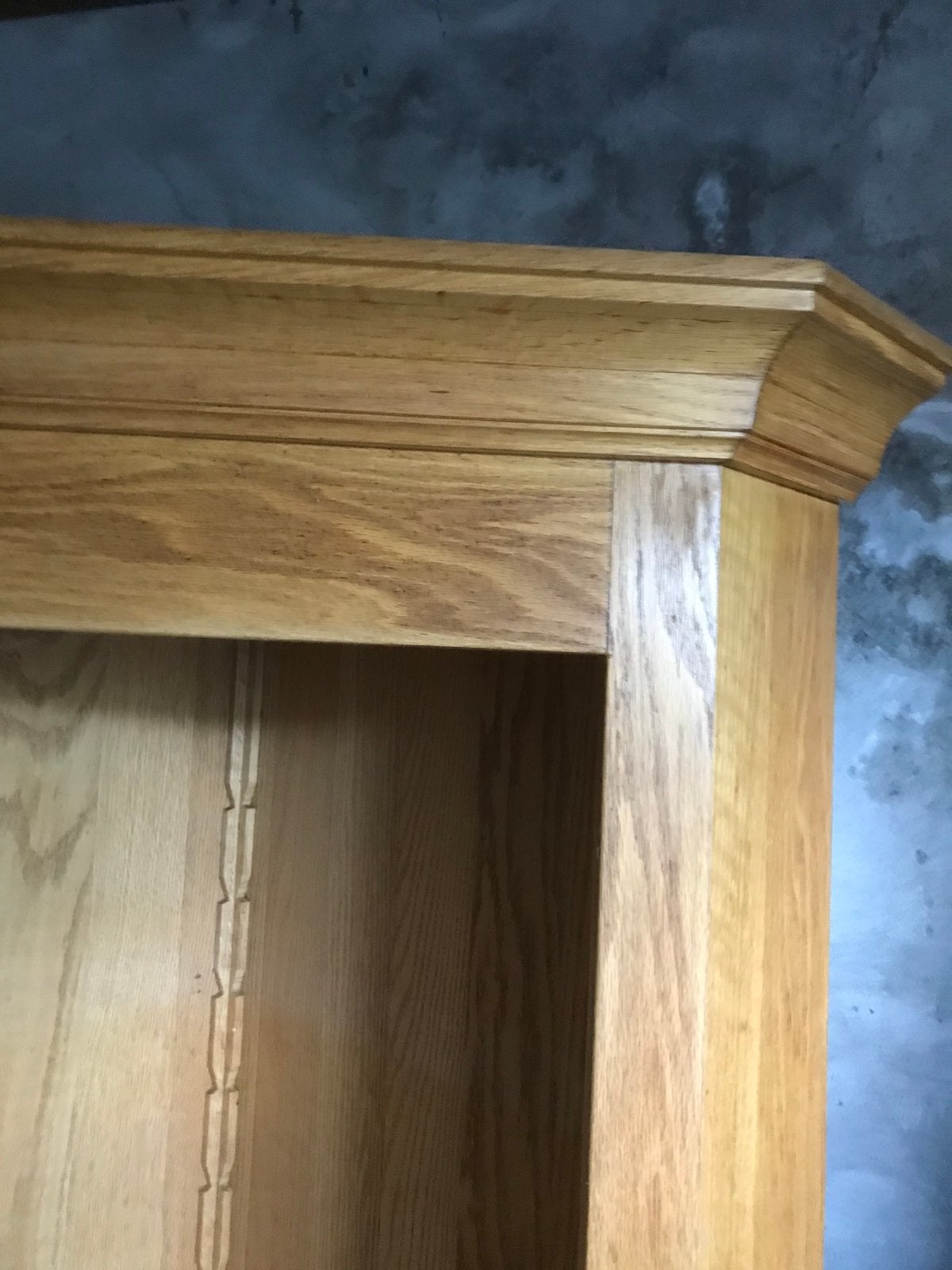 Hoekkast van blank eiken ., Ophalen, Zo goed als nieuw, 50 tot 75 cm, 50 tot 100 cm