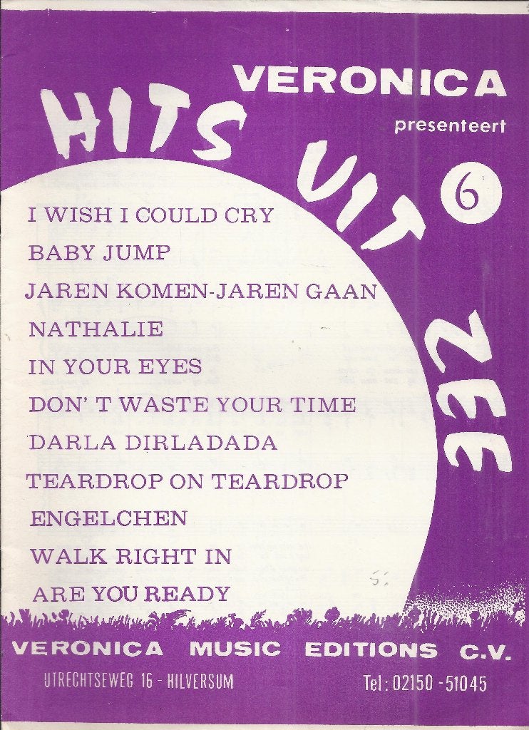 Bo885 bladmuziek veronica hits uit zee no6, Ophalen of Verzenden, Gebruikt, Artiest of Componist, Populair