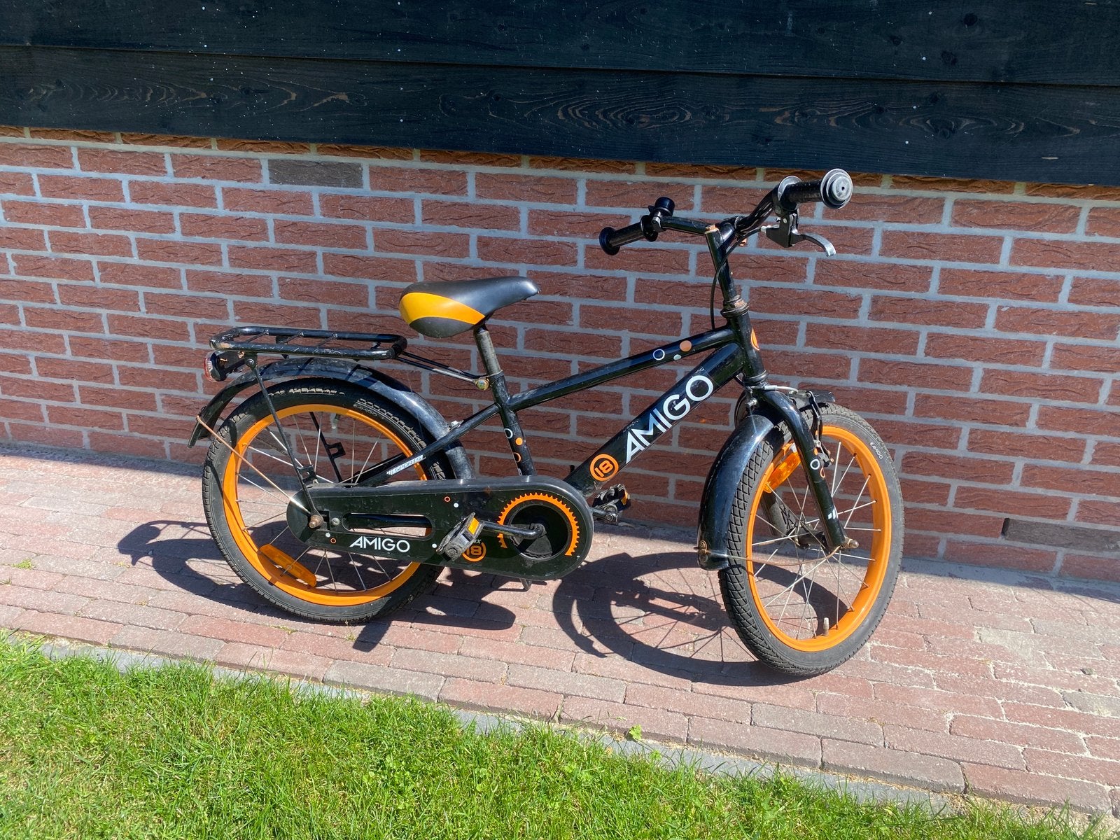 Kinderfiets 18 inch Amigo, Ophalen, Gebruikt, 16 tot 20 inch