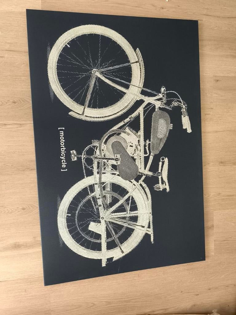 Schilderij motorfiets - Modern design, Ophalen