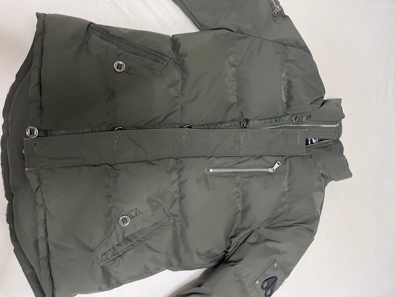 Moose Knuckles donsjack - Maat XL, Ophalen of Verzenden, Zo goed als nieuw, Overige maten, Groen