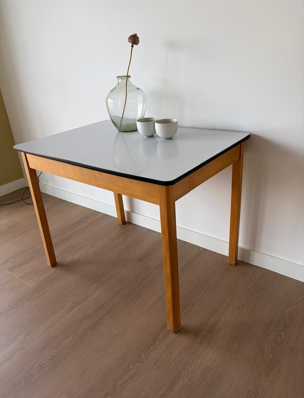 Vintage retro formica tafel, bureau, schooltafel, Ophalen, Huis en Inrichting