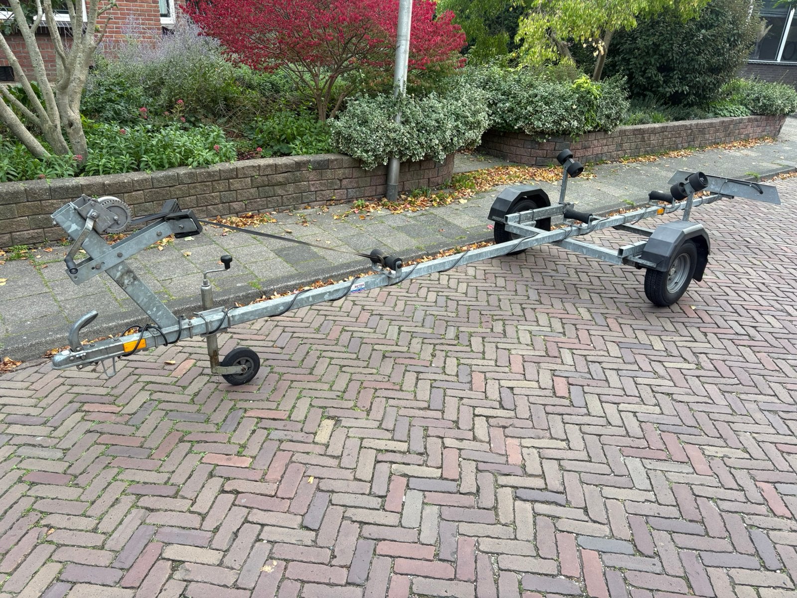 Kalf boot trailer motorboot speedboot  consoleboot 4,60 M., Ophalen, Minder dan 1500 kg, Gebruikt, Verstelbare verlichting