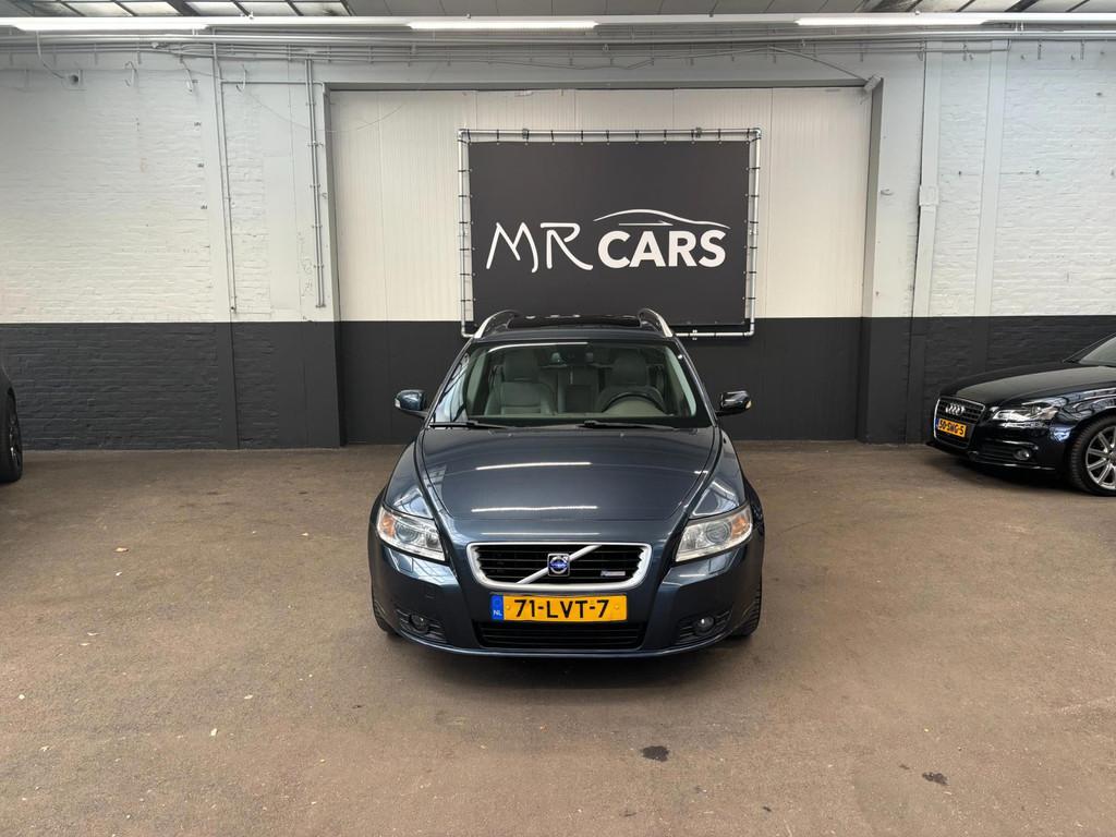 Volvo V50 2.0D Summum clima/leder/dak, Auto's, Volvo, 136 pk, Gebruikt, Beige, 4 cilinders