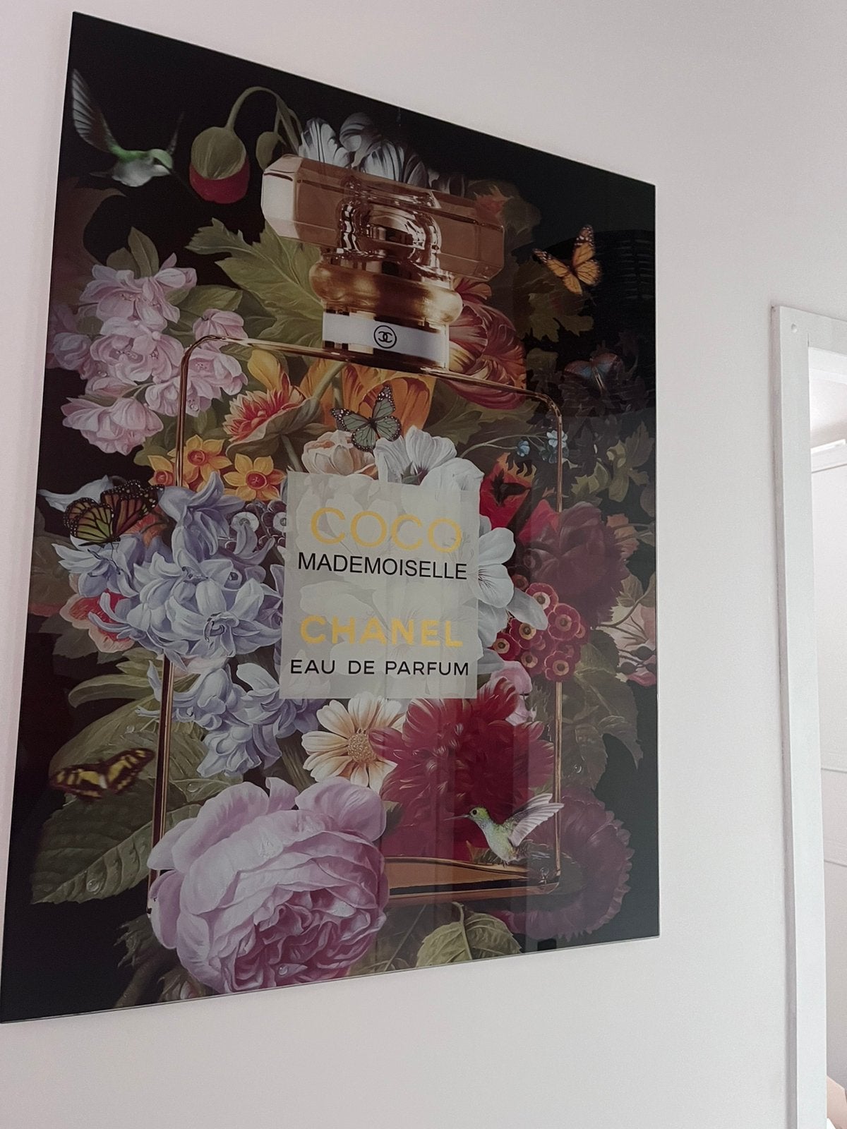 Schilderij glas parfum 60x80 cm 60x80 cm, Ophalen