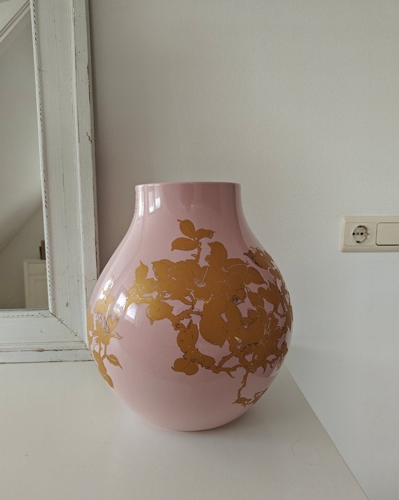 IKEA roze designvaas PS Jonsberg designer Hella Jongerius, Huis en Inrichting, Woonaccessoires | Vazen, Ophalen, 34 cm, Zo goed als nieuw