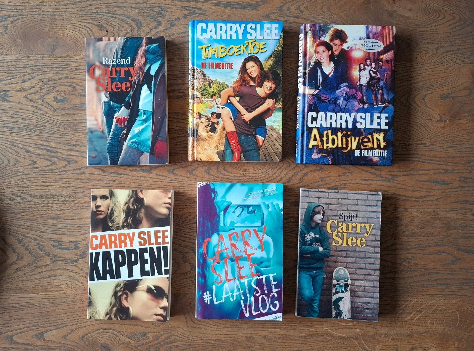 6 jeugdboeken - Carry Slee, Ophalen of Verzenden, Zo goed als nieuw, Carry Slee