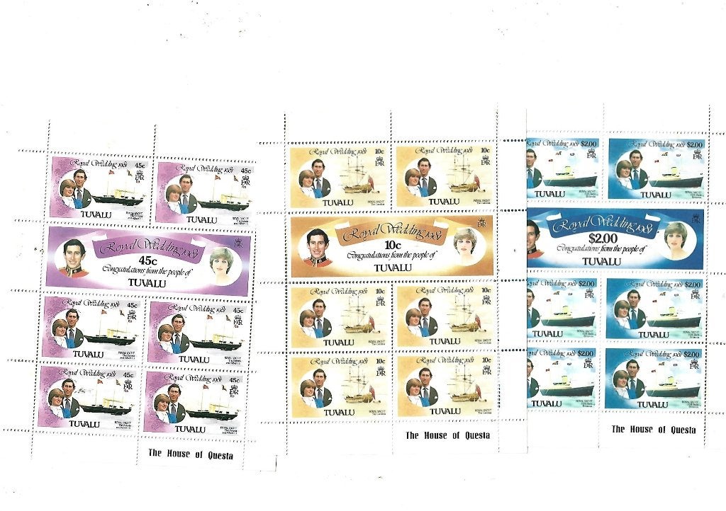 NR 1088 TUVALU 3 BLOKKEN POSTFRIS, Ophalen of Verzenden, Postfris