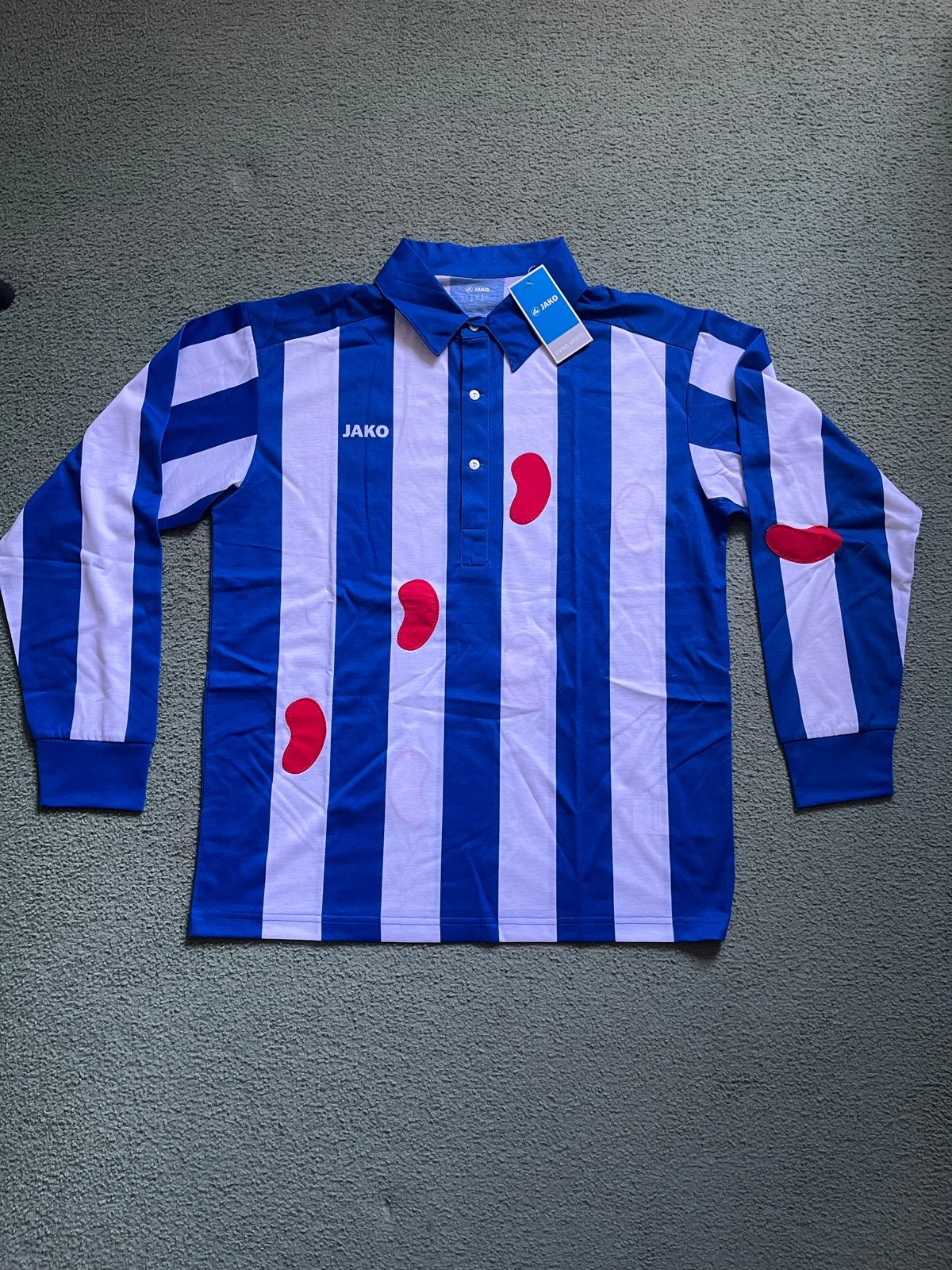 SC Heerenveen thuisshirt Jako maat L nieuw met kaartjes, Kleding | Heren, Maat 52/54 (L), Blauw, Nieuw, Ophalen of Verzenden