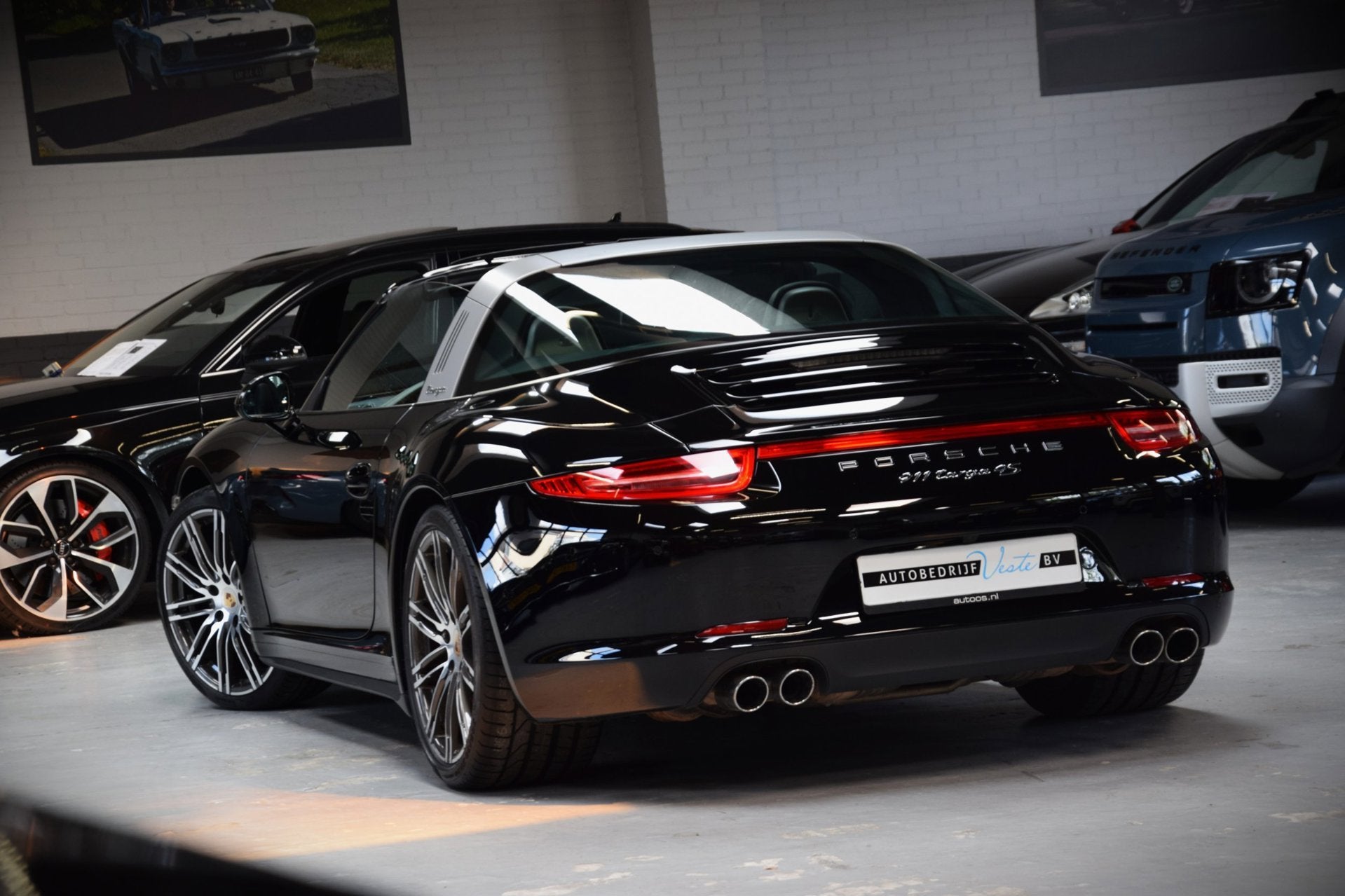 Porsche 911 3.8 Targa 4S Navi|991.1|Leder|Sport-plus|Sport-c, Automaat, Gebruikt, Zwart, Cabriolet
