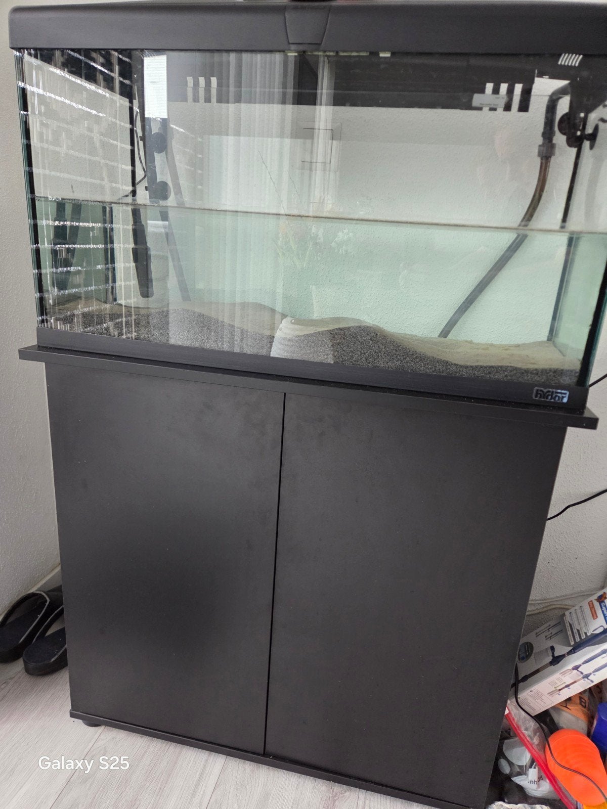 100 liter/80 cm aquarium, Dieren en Toebehoren, Vissen | Aquaria en Toebehoren, Ophalen, Overige merken, Inclusief vissen, Gevuld zoetwateraquarium