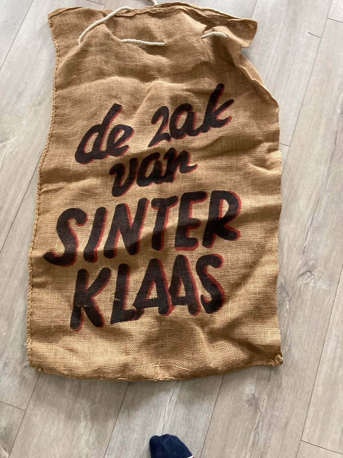Jute sint zak, Diversen, Sinterklaas, Ophalen of Verzenden, Zo goed als nieuw