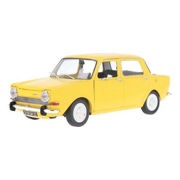 Simca 1000 LS 1974 Maya Geel Modelauto 1/18 Norev, Auto, Norev, Ophalen of Verzenden, Norev