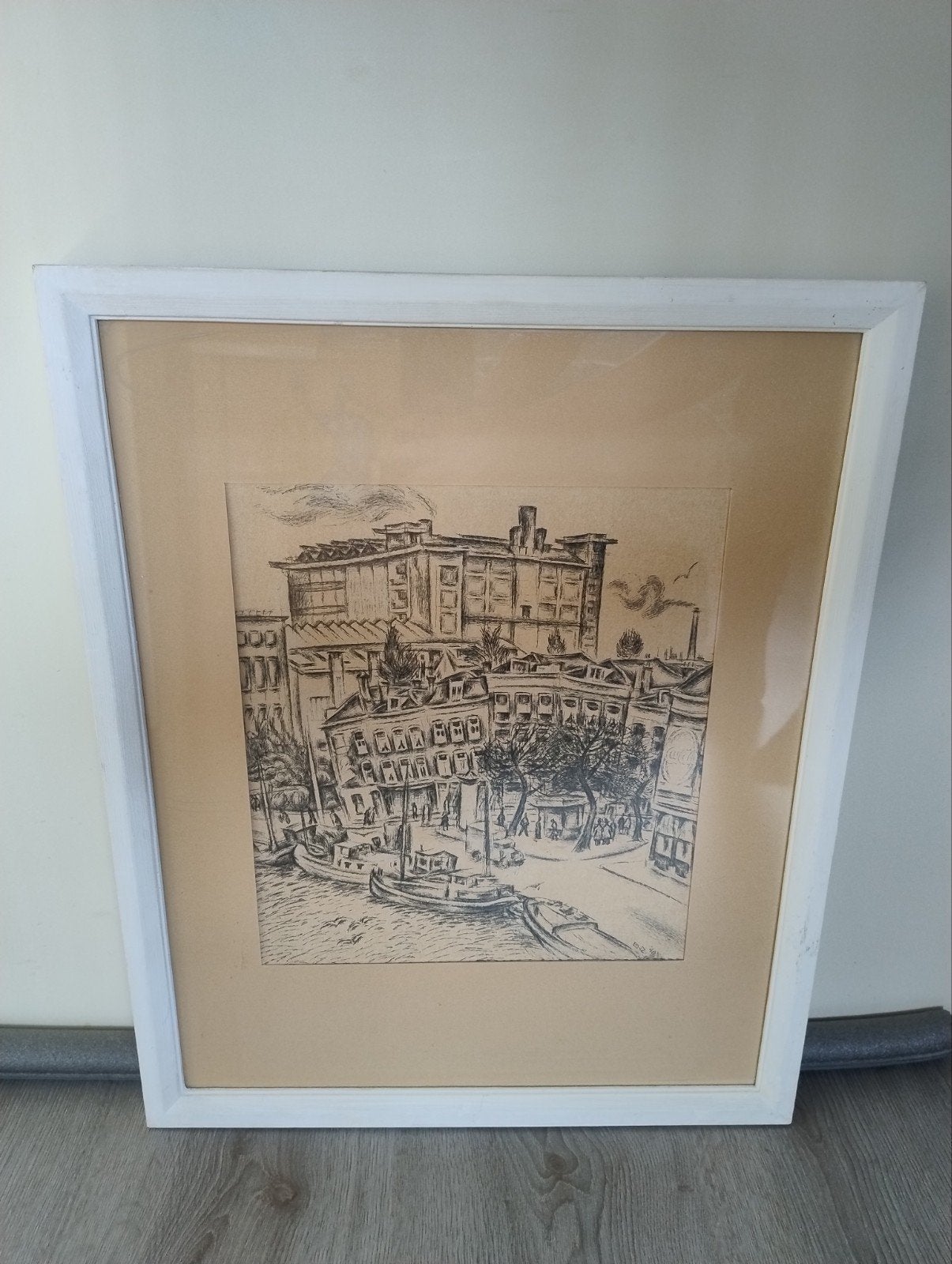 Stadsgezicht van Jan Toorop, Ophalen, Vintage, Stads- / dorpsgezicht