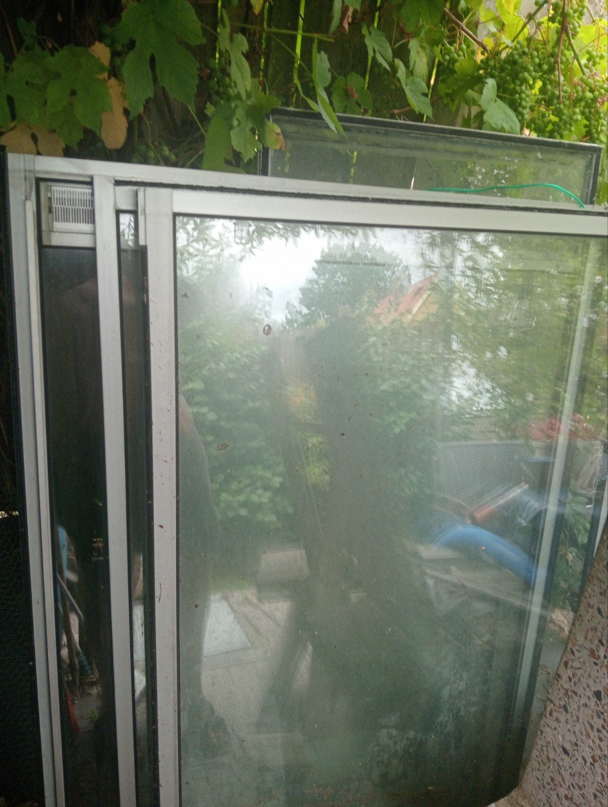 Gebruikt dubbelglas in diverse maten, deels met frame, Ophalen, Gevelraam of Ruit, Gebruikt, 80 tot 120 cm