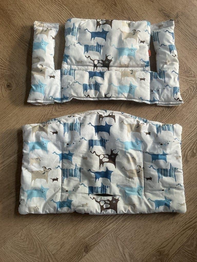 Stokke trip trap kussen set, Ophalen, Zo goed als nieuw, Meegroeistoel, Afneembaar eetblad