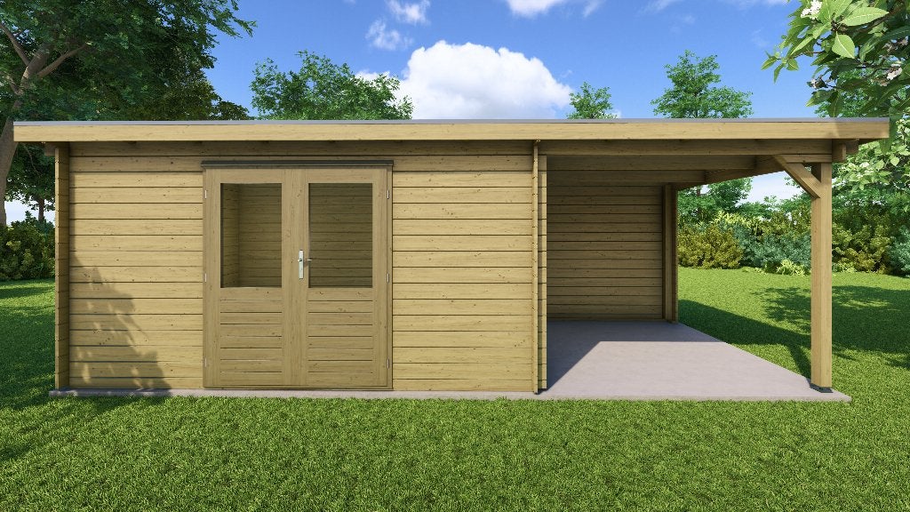 Fonteyn Basicline Lelie met overkapping 650x250cm Keteldruk, 200 tot 400 cm, Verzenden, Blokhut, Nieuw