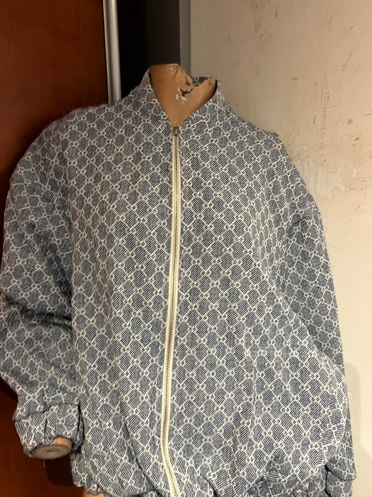 Made in italy zomerjas maat m zgan, Maat 38/40 (M), Made in Italy, F, Blauw