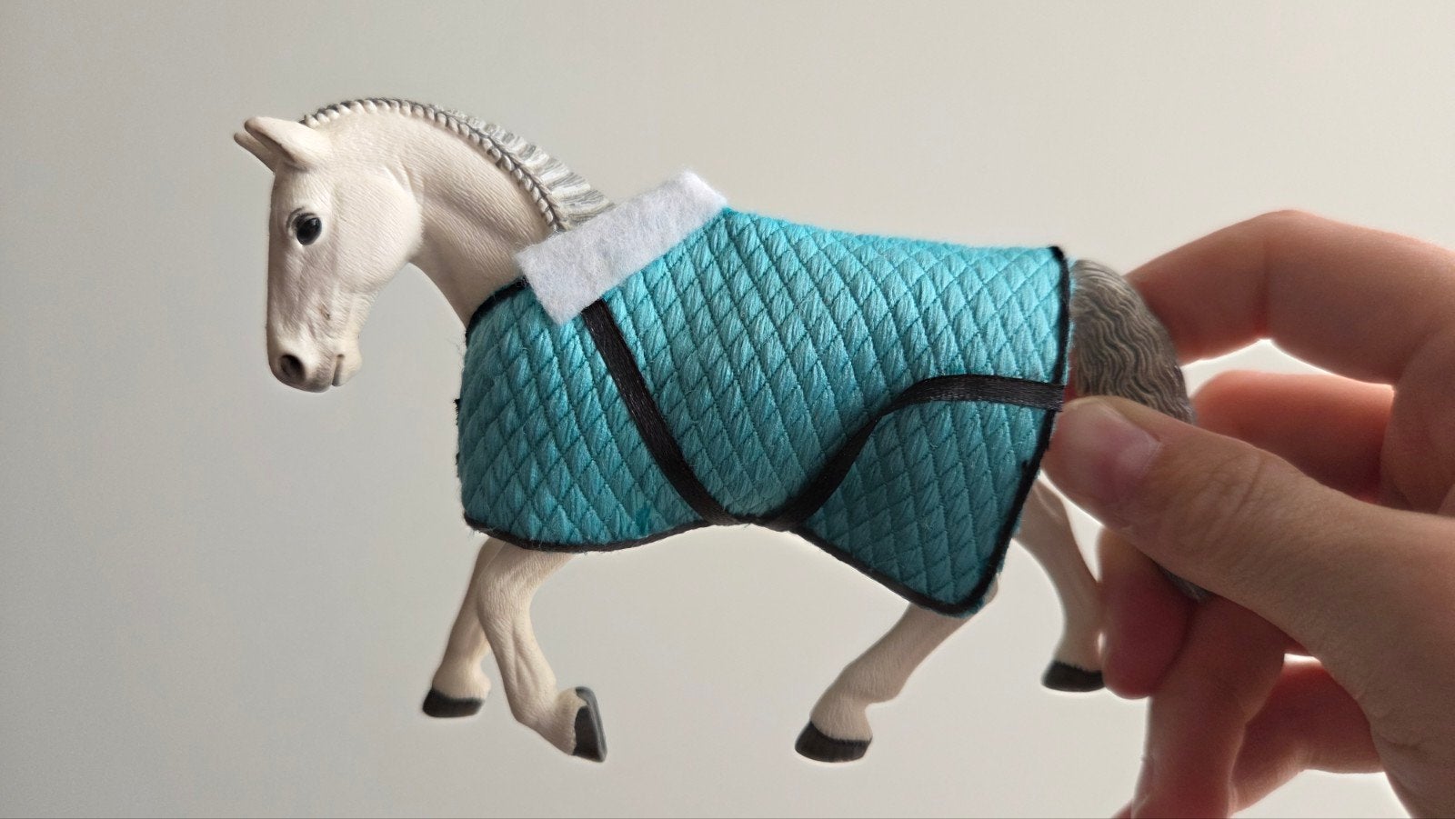Schleich realistische deken turquoise (zonder paard), Verzenden, Nieuw