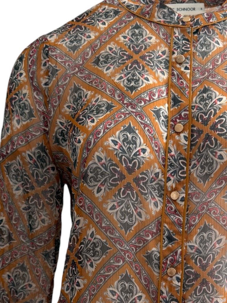 Sofie Schnoor blouse S, Maat 38/40 (M), Oranje, Ophalen of Verzenden, Zo goed als nieuw