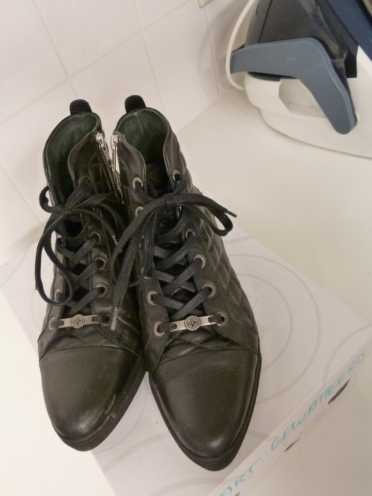 GINO B METRO SNEAKERS MAAT 39 NIEUWSTAAT ZWART, Zwart, Ophalen of Verzenden, GINO B METRO SNEAKERS, Sneakers of Gympen