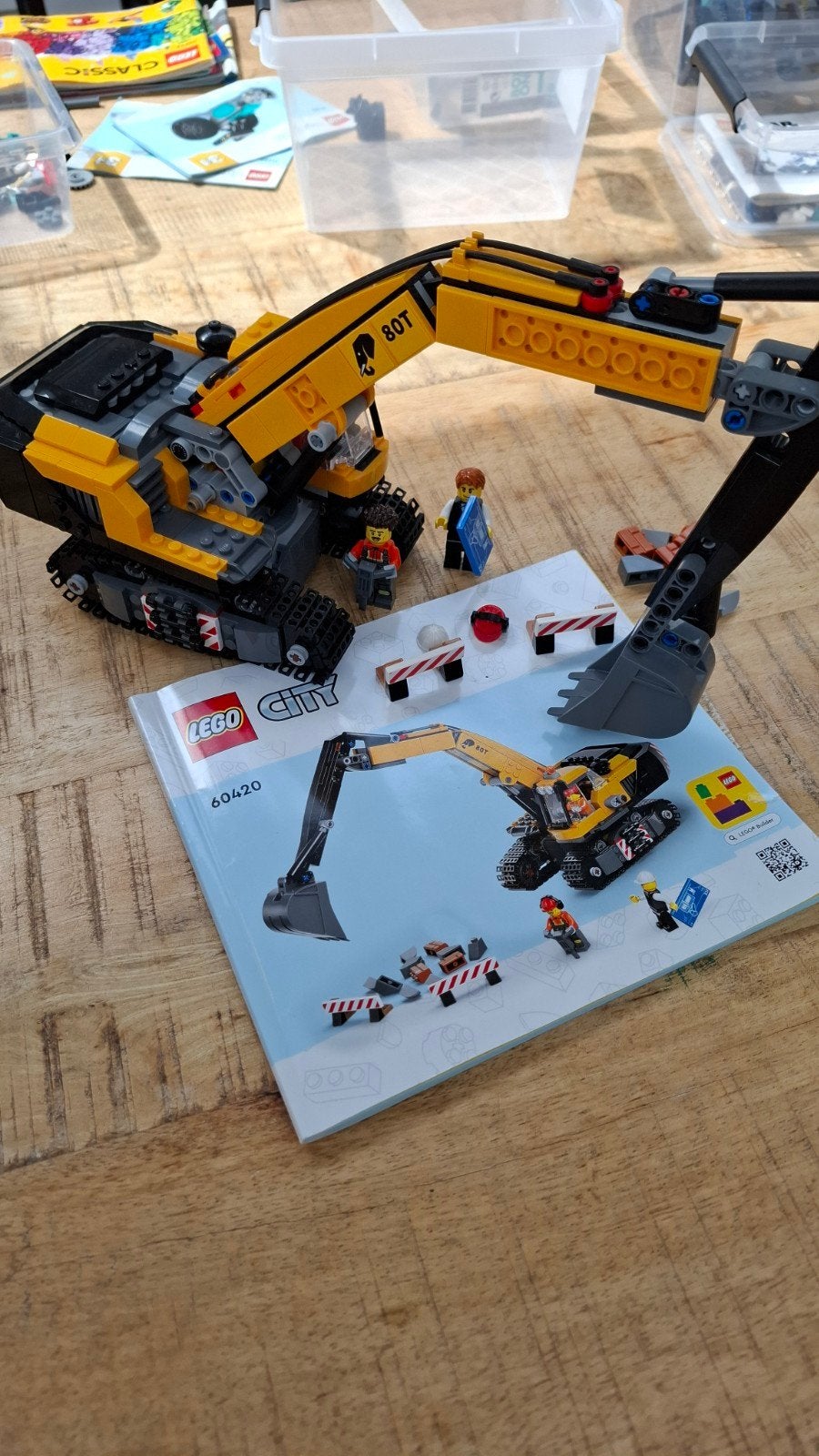 LEGO City Graafmachine 60420 met handleiding, Ophalen, City, Lego, Zo goed als nieuw