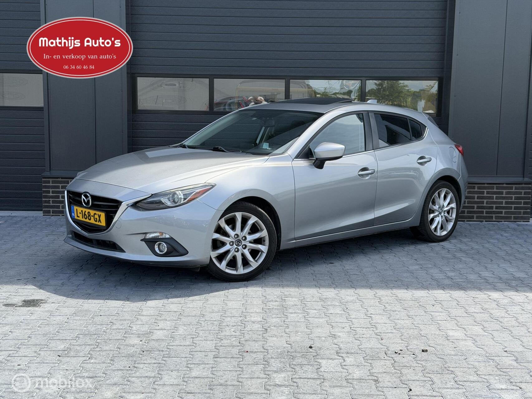 Mazda 3 2.5 184pk! Automaat! Vol optie! Leder HUD!, Auto's, Mazda, Automaat, Euro 5, Bedrijf, 184 pk