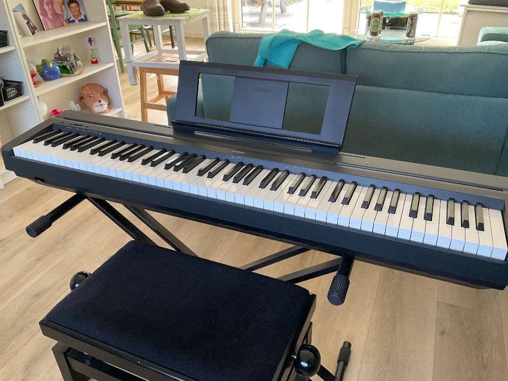 Tk Yamaha P-45 piano, Ophalen, Zo goed als nieuw, Zwart, Piano