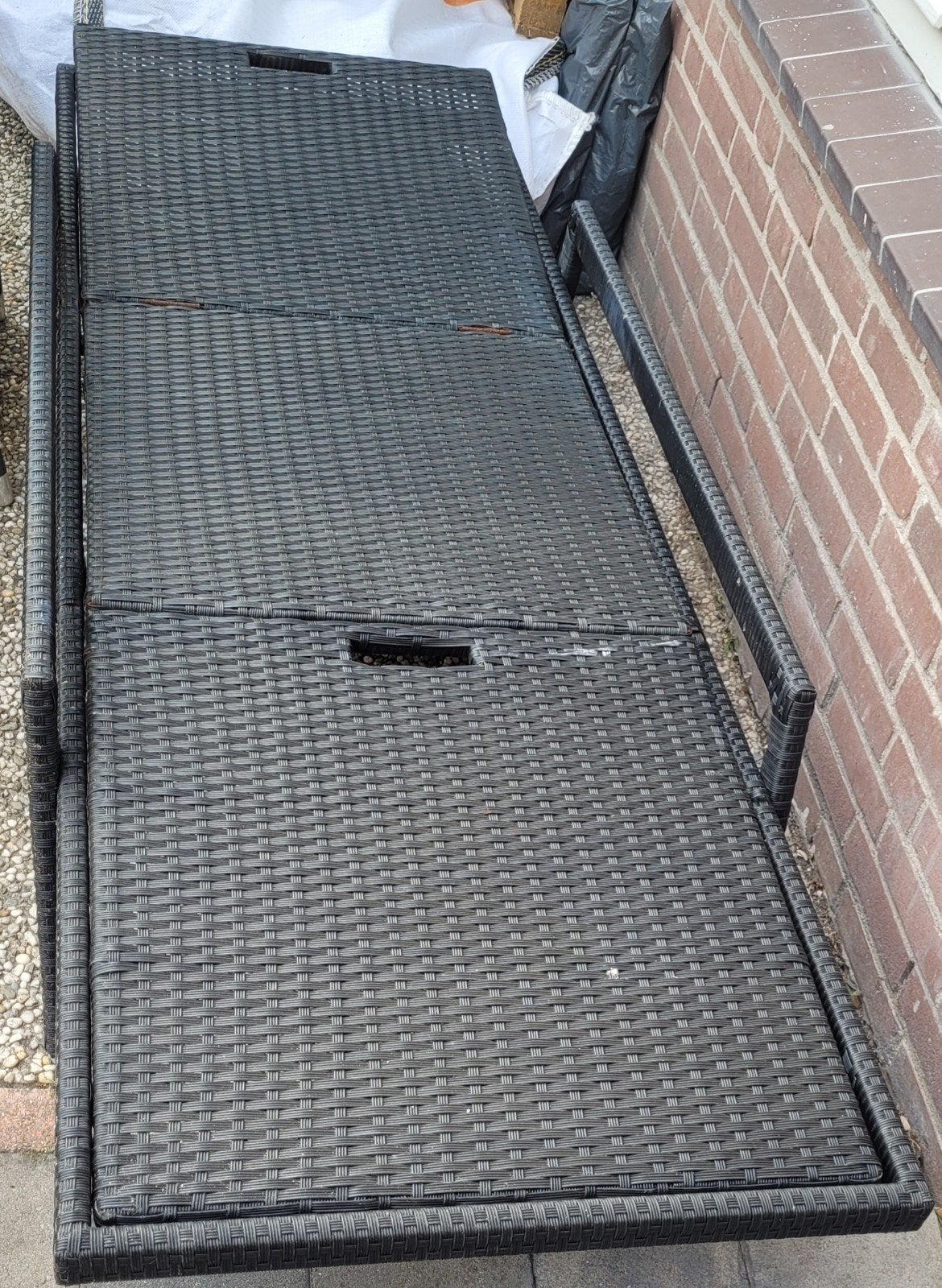 Gratis: Antracietkleurige ligstoel voor tuin/strand, Tuin en Terras, Ophalen