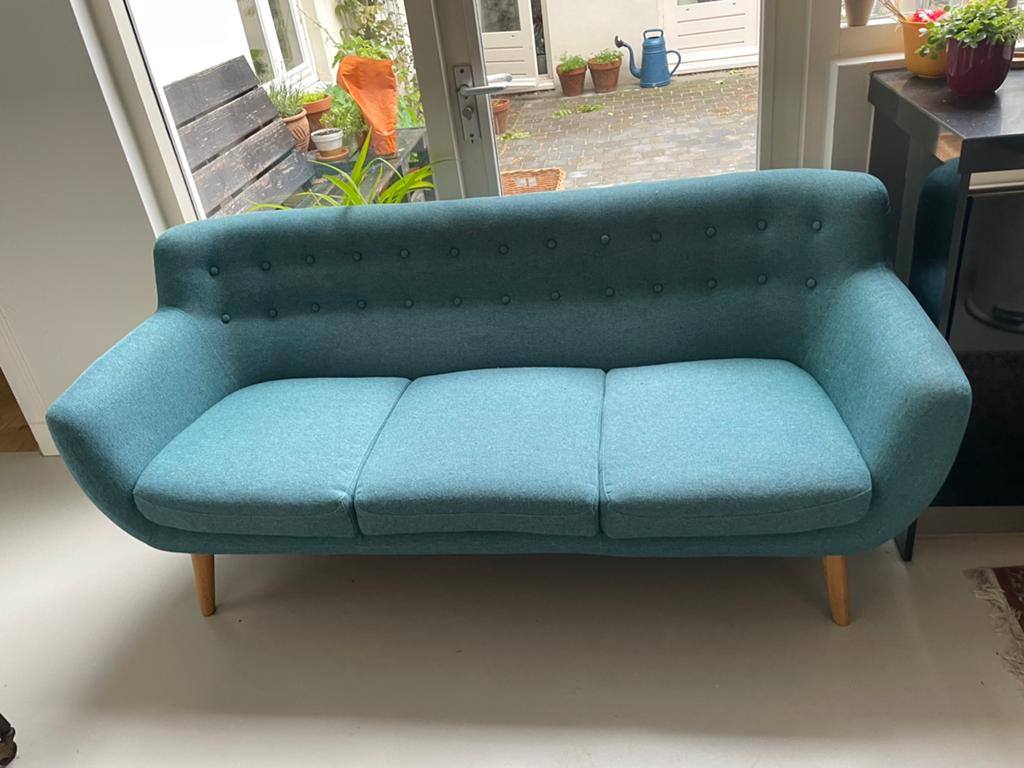 Vintage stijl bank van Aba-i, Huis en Inrichting, Banken | Sofa's en Chaises Longues, Gebruikt, Driepersoons, 150 tot 200 cm, 75 tot 100 cm