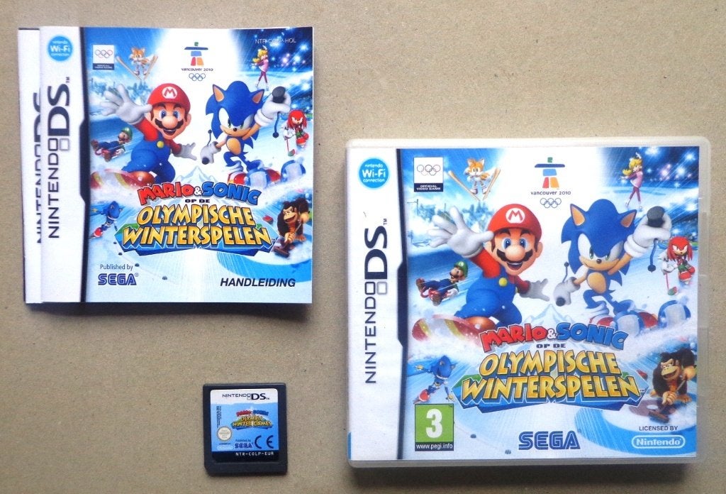 Mario & Sonic op de Olympische Winter Spelen DS Compleet, 1 speler, Ophalen of Verzenden, Zo goed als nieuw, Vanaf 3 jaar