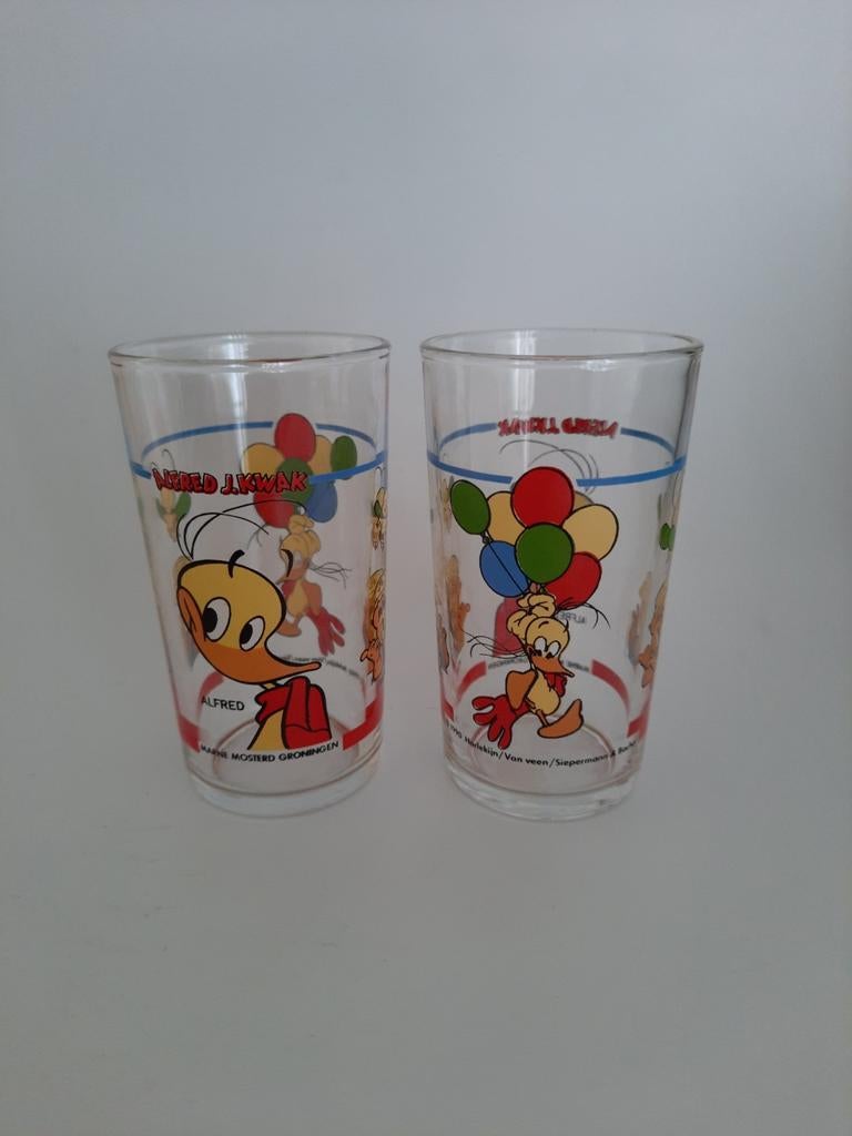 Vintage Alfred J. Kwak glazen uit 1990 (2 stuks), Ophalen of Verzenden