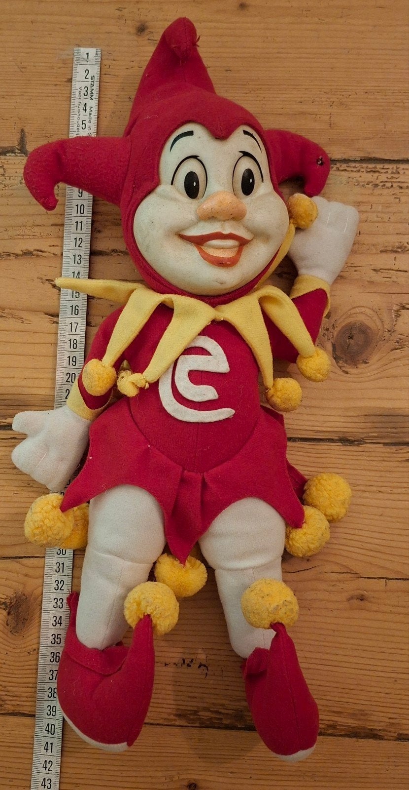 Efteling pop Pardoes ca 40 cm, Ophalen of Verzenden, Zo goed als nieuw, Beeldje of Poppetje