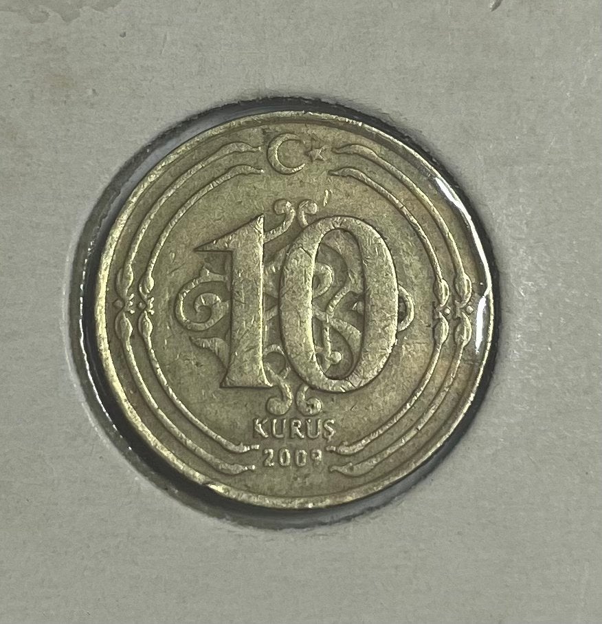10 kurus Turkije 2009, Ophalen of Verzenden, Overige landen