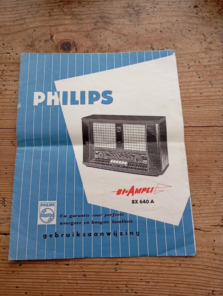 Vintage Philips producten Bi-Ampli Folder, Verzamelen, Verzenden