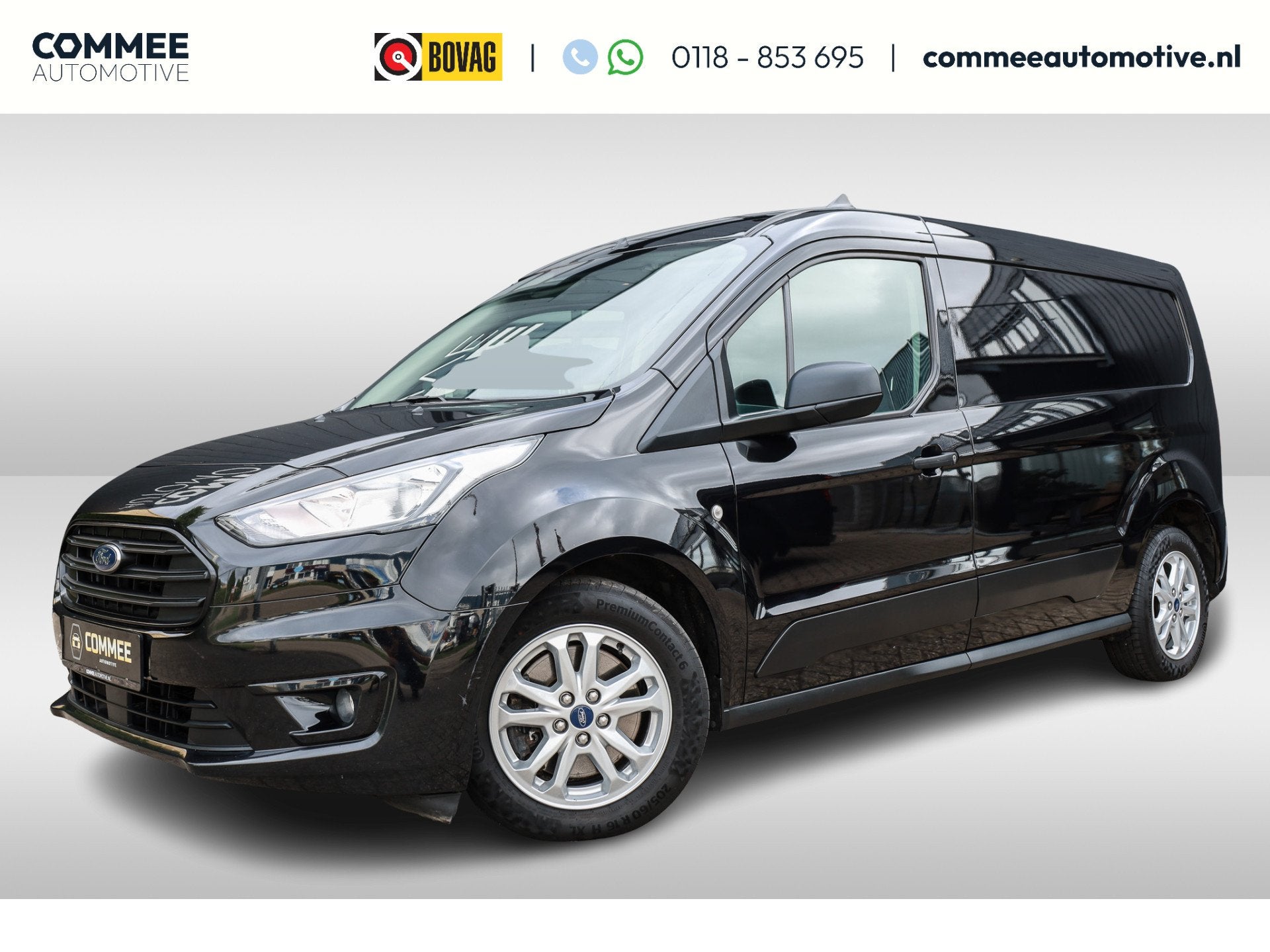 Ford Transit Connect 1.5 EcoBlue L2 Trend Automaat *Rijk uit, Auto's, Gebruikt, Zwart, 4 cilinders, Zwart