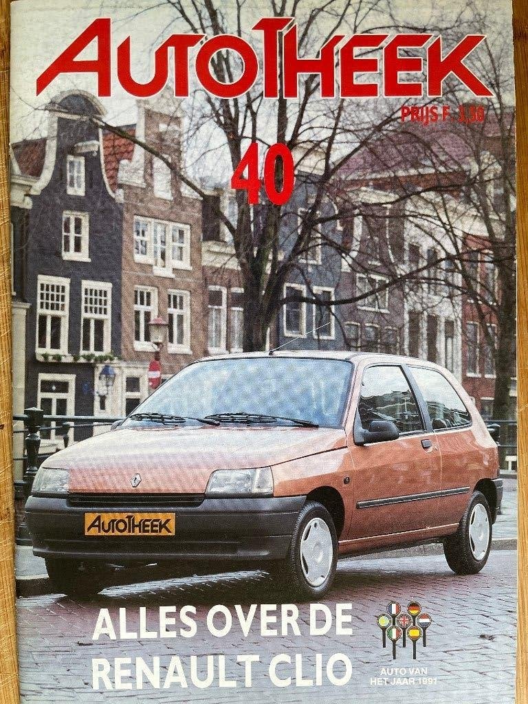 Folder, Autotheek van Renault Clio, uitgave feb 1991, Ophalen of Verzenden, Nieuw, Renault