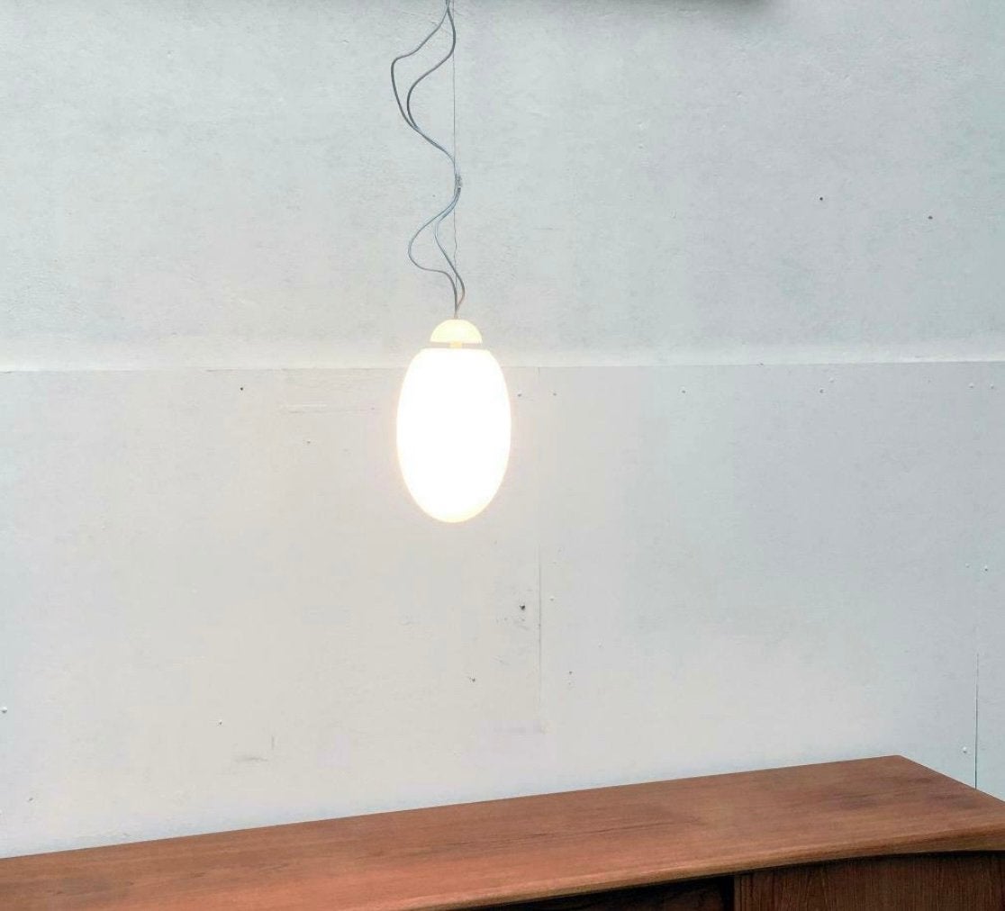 2x Flos Brera S hanglampen – Achille Castiglioni | Jaren ’80, Ophalen of Verzenden, Zo goed als nieuw, Glas
