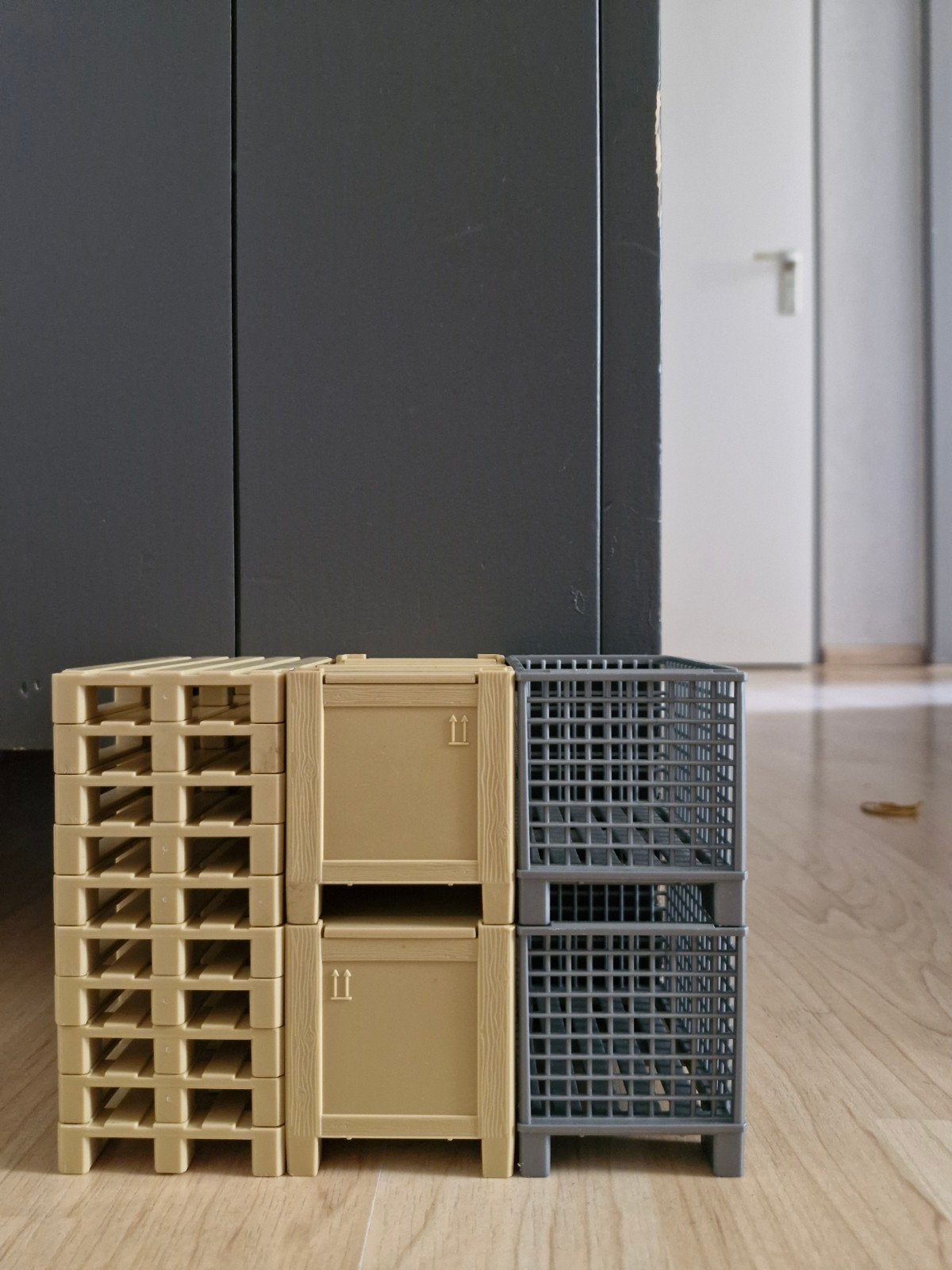 Miniatuur Pallets en Kisten - Decoratie/Speelgoed, Ophalen, Gebruikt, Minder dan 50 cm, 5 – 50