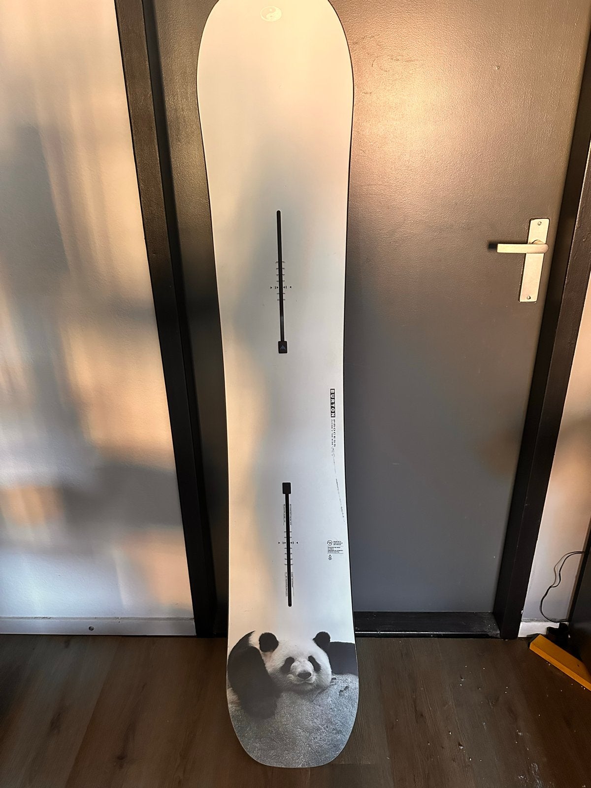 Burton flying V snowboard met panda design, Ophalen, Nieuw, Board