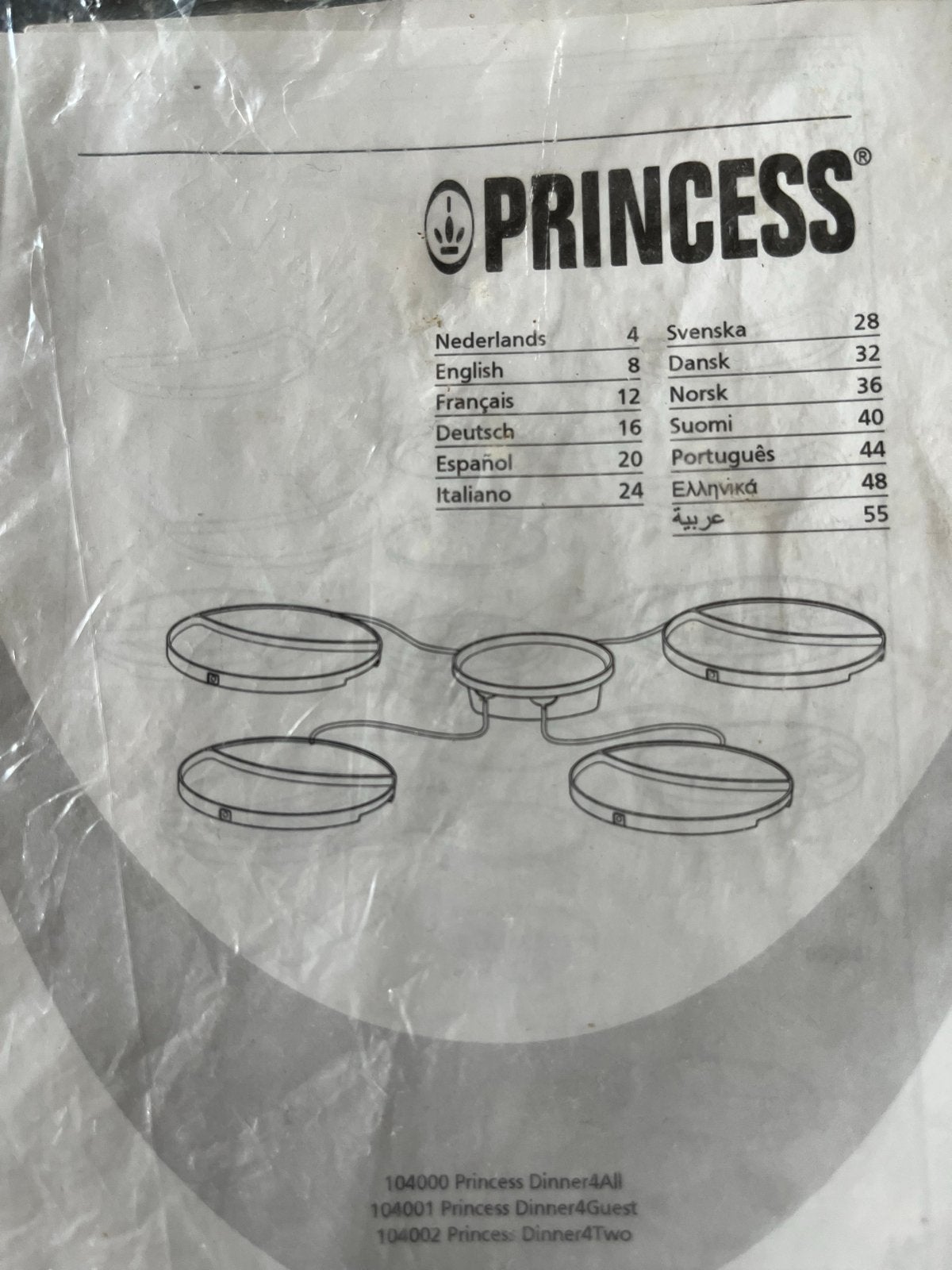 Princess Dinner4All - 4-persoons gourmetstel, Ophalen, Zo goed als nieuw