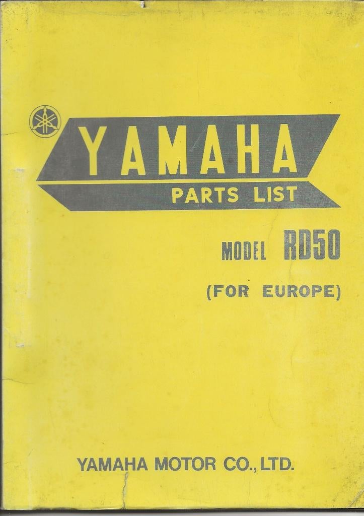 Yamaha RD50 model europe parts list (2241z), Ophalen of Verzenden, Zo goed als nieuw