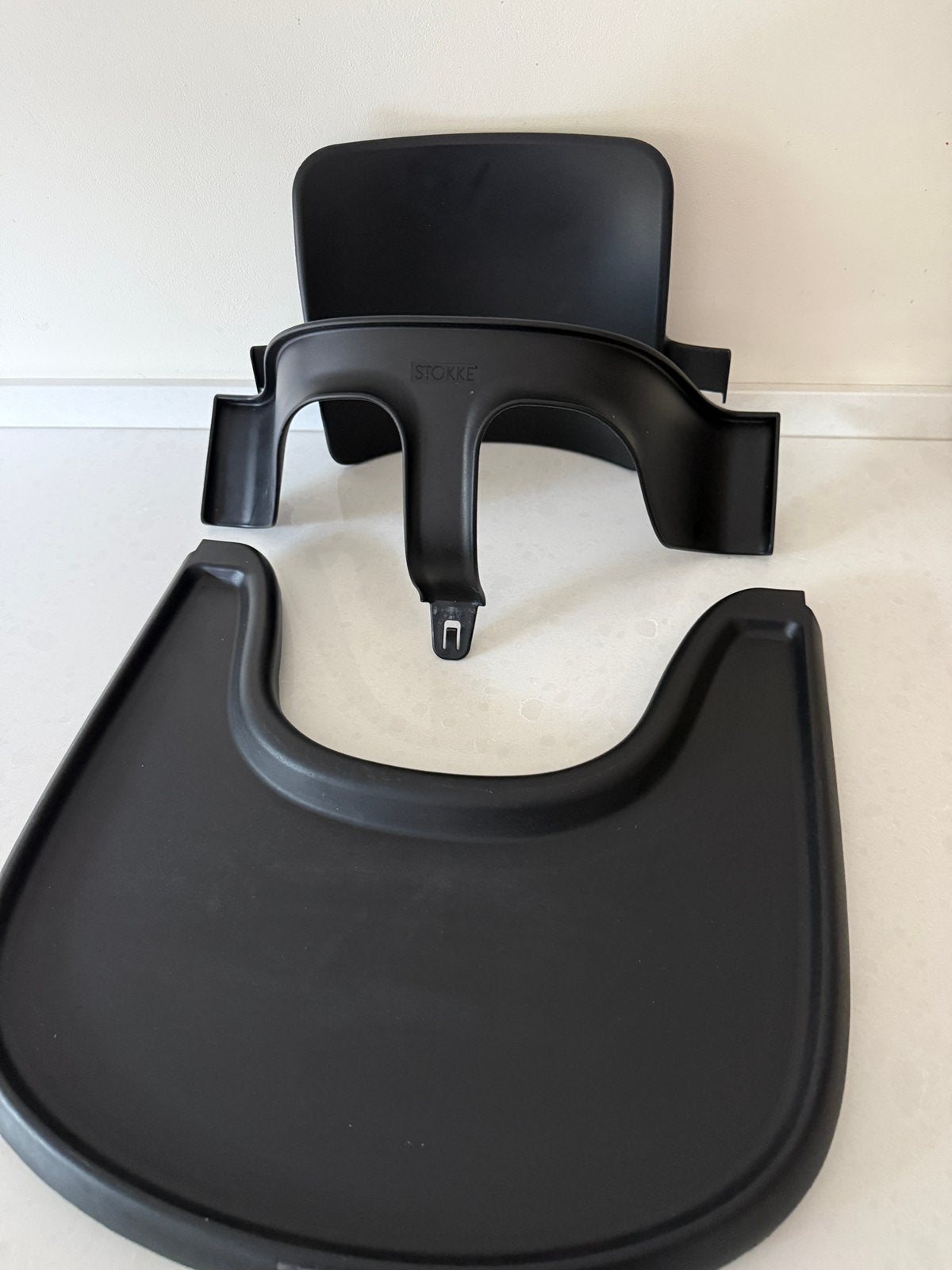 Tripp trapp stokke stoelverkleiner en playtray, Ophalen of Verzenden, Zo goed als nieuw, Meegroeistoel, Stoelverkleiner