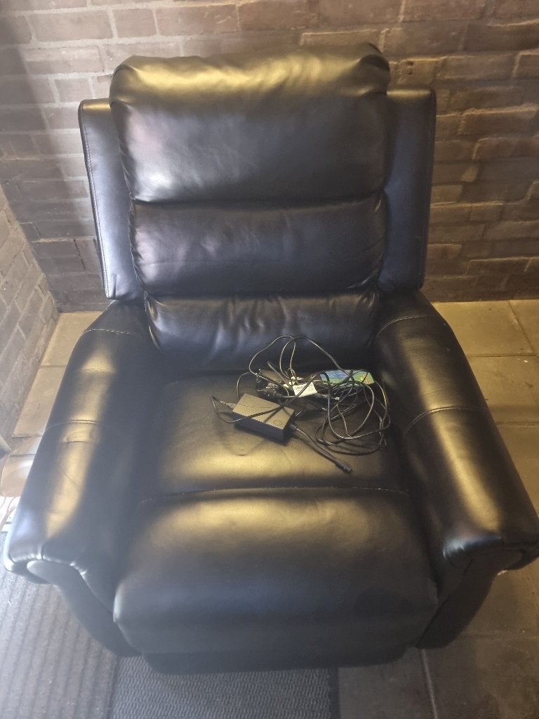 Sta op stoel met verwarming en massage, Ophalen, Overige materialen, Zwart, Zo goed als nieuw